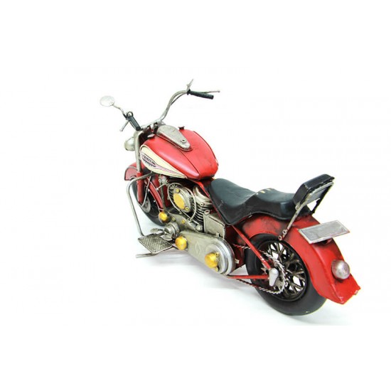 Dekoratif Metal Motosiklet Kırmızı
