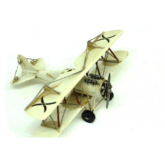 Dekoratif Metal Çift Kanatlı Uçak 