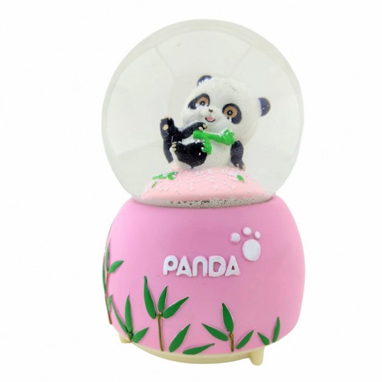 Sevimli Panda Işıklı Müzikli Büyük Boy Kar Küresi