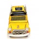  Dekoratif  Cooper  Taksi Çerçeveli ve Kumbaralı Metal Araba