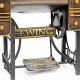 Dekoratif Metal Dikiş Makinesi Biblo