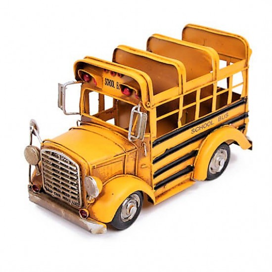 Metal Amerikan Okul Otobüsü Ve Kalemlik Büyük Boy