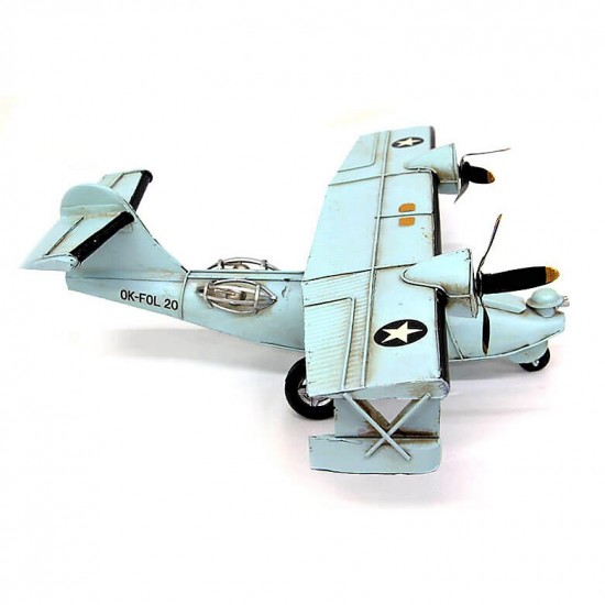 Dekoratif Nostaljik Metal Nakliye Uçak