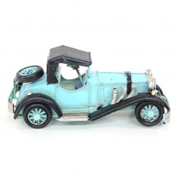 Dekoratif Nostaljik Metal Klasik Araba  Mavi Dekoratif Nostaljik Metal Klasik Araba  Mavi