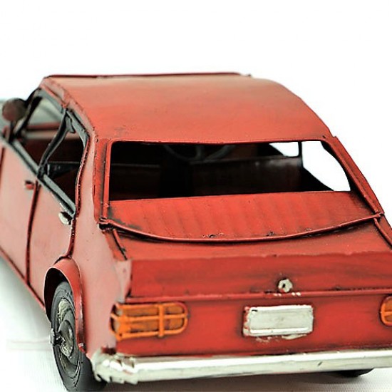 Metal Nostaljik Kırmızı Chevrolet Silverado Arabası