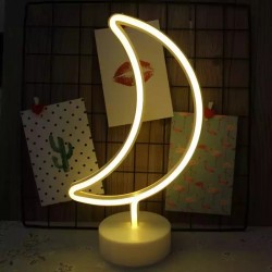 Ay Tasarımlı Neon Led Masa Ve Gece Lambası Ay Tasarımlı Neon Led Masa Ve Gece Lambası