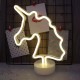 Unicorn Tasarımlı Neon Led Masa Ve Gece Lambası