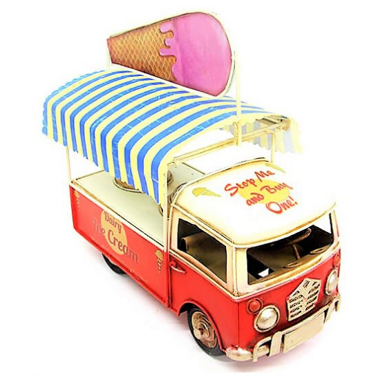  Nostaljik Camper Van Dondurma  Arabası 