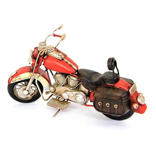 Nostaljik Chopper Motosiklet  Kırmızı 