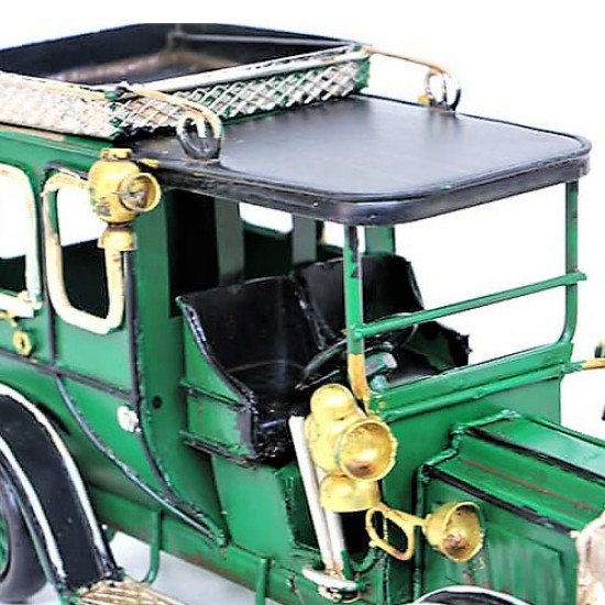  Nostaljik Jeep Dekoratif Metal  Araba Yeşil 