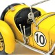 Nostaljik  Metal Yarış  Arabası Sarı Büyük Boy