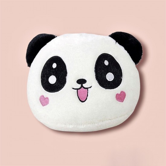 Sevimli Panda Temalı Peluş Yastık Ve Işıklı Müzikli Orta Boy Kar Küresi