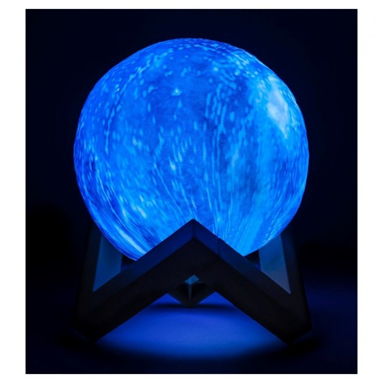 Dekoratif Ayaklı 3D Ay Gece Lambası Orta Boy