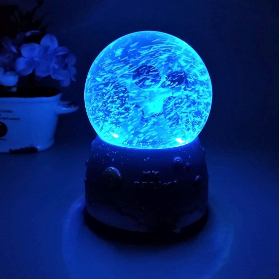 Ayakta Astronot Işıklı Müzikli Püskürtmeli Büyük Boy Kar Küresi  Ayakta Astronot Işıklı Müzikli Püskürtmeli Büyük Boy Kar Küresi