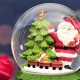 Noel Baba Ve Yılbaşı Çam Ağacı Işıklı Müzikli Püskürtmeli Büyük Boy Kar Küresi