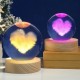 Kalpli Büyük Boy Renk Değiştiren Işıklı Cam Küre 8cm