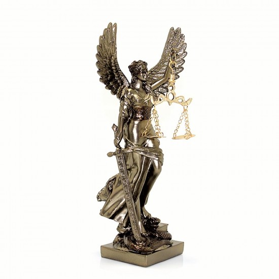 Dekoratif Kanatlı Themis Adalet Kadını Heykeli Biblo Dekoratif Kanatlı Themis Adalet Kadını Heykeli Biblo