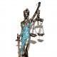 Saatli Büyük Boy Adalet heykeli Themis