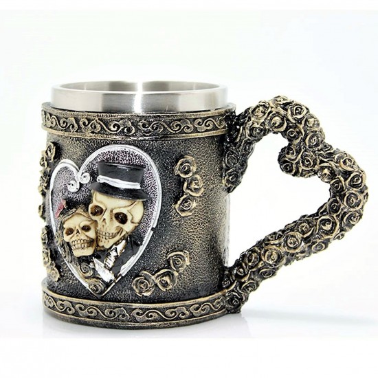 Kuru Kafa Viking Thrones Tasarım Paslanmaz Çay Kahve Kupa Bardak