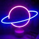 Satürn Neon Led Gece Lambası