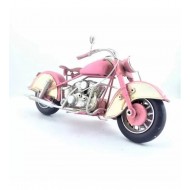 El yapımı Metal Pembe Sindecar Motosiklet  Büyük Boy El yapımı Metal Pembe Sindecar Motosiklet  Büyük Boy