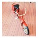 Dekoratif Metal Kırmızı Bisiklet Çantalı