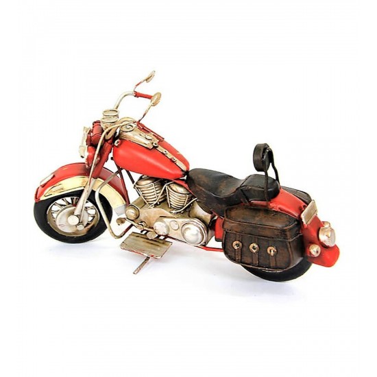Nostaljik Chopper Motosiklet  Kırmızı (4139)