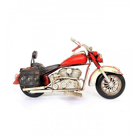 Nostaljik Chopper Motosiklet  Kırmızı (4139)