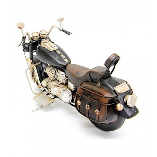 Dekoratif Nostaljik Chopper Motosiklet Siyah 5629