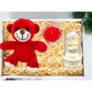 Kırmızı Peluş Ayıcık Işıklı Melek Biblo Ve Lotus Mum Hediye Seti Kırmızı Peluş Ayıcık Işıklı Melek Biblo Ve Lotus Mum Hediye Seti