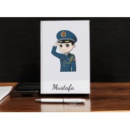 Kişiye Özel Erkek Polis Defter Kalem Seti Kişiye Özel Erkek Polis Defter Kalem Seti