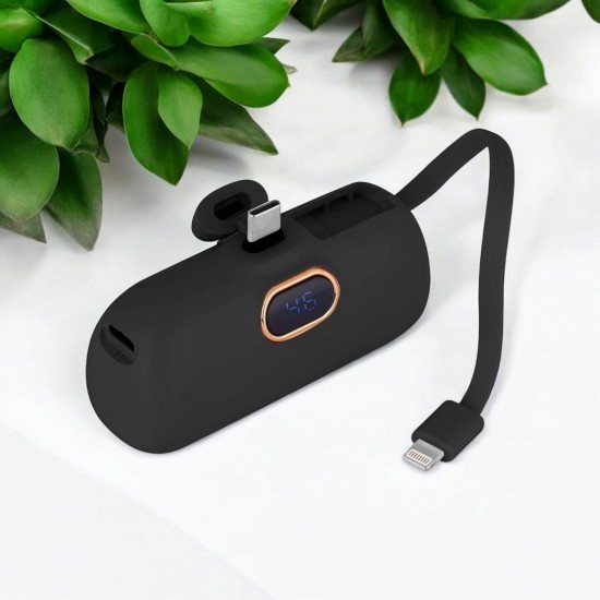Kişiye Özel Dijital Powerbank 5000 Mah Siyah Kişiye Özel Dijital Powerbank 5000 Mah Siyah