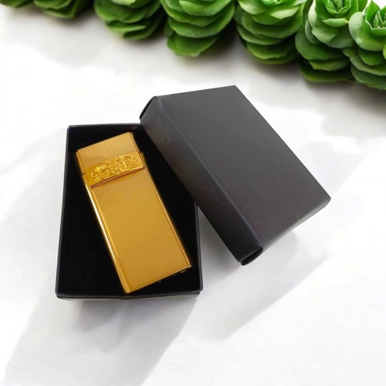 Kişiye Özel Metal Gold Çakmak Özel Hediye Kutulu