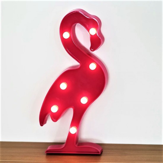 Flamingo Tasarımlı Ledli Gece Lambası