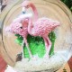 Işıklı Müzikli Flamingo Kar Küresi