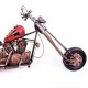 Nostaljik Cooper Metal Motorsiklet (Kırmızı)