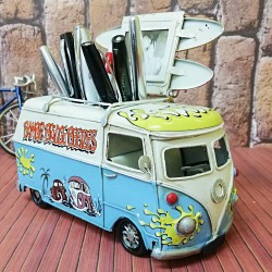 Nostaljik Dekoratif Kalemlikli Çerçeveli Vosvos Minibüs Orta Boy Nostaljik Dekoratif Kalemlikli Çerçeveli Vosvos Minibüs Orta Boy