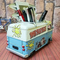 Nostaljik Dekoratif Kalemlikli Çerçeveli Vosvos Minibüs Orta Boy Nostaljik Dekoratif Kalemlikli Çerçeveli Vosvos Minibüs Orta Boy