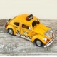 Nostaljik Dekoratif Metal Sarı Vosvos Taksi Büyük Boy