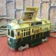 Nostaljik Dekoratif Metal Tramvay Çerçeveli Yeşil