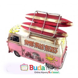 Nostaljik Metal Desenli Vosvos Minibüs Resim Çerçevesi ve Kumbara Metal Araba (Pembe) Nostaljik Metal Desenli Vosvos Minibüs Resim Çerçevesi ve Kumbara Metal Araba (Pembe)