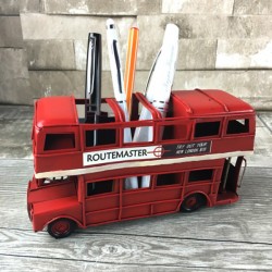 Nostaljik Metal Araba Kalemlikli London Bus Nostaljik Metal Araba Kalemlikli London Bus