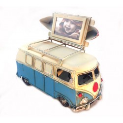 Nostaljik Metal Mavi Kayıklı Vosvos Minibüs Orta Boy Nostaljik Metal Mavi Kayıklı Vosvos Minibüs Orta Boy