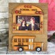 Nostaljik Tasarımlı Resim Çerçeveli Sarı School Bus