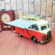 Nostaljik Vosvos Karavan Minibüs Kırmızı Büyük Boy